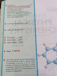 Shri Balaji Problems In Physical Chemistry