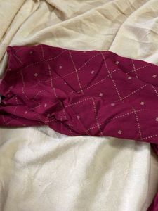 Maroon Printed Kurta