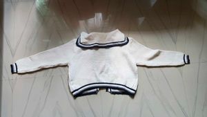 White and blue Cardigan