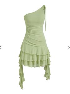 Littlebox Lime Ruffle Dress