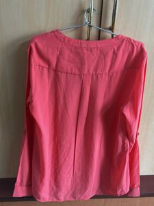 Zink London Solid Shirt - Coral Colour