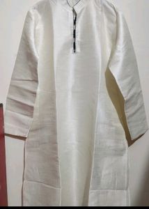 Cream Color Kurta Shining Print For 42 Chest