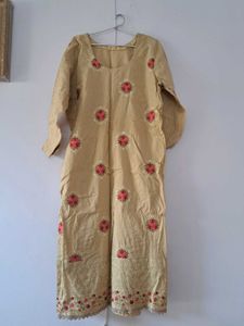 3 Pc Stitched Kurta Set With Salwar