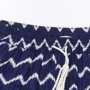 H&amp;M  Womens Blue Viscose Blend Sweat Shorts
