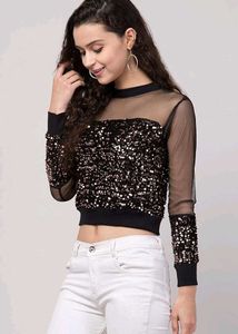 Sequin Embellished Party Top