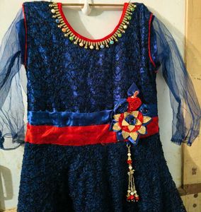 Elegant Navy Blue Gown