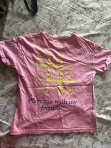 Zara Kids Pink Graphic Tee