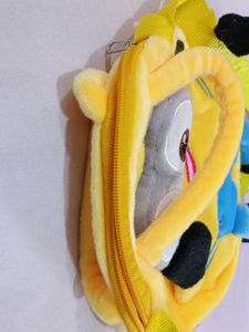 Cute Yellow Furry Minion Bag For Kids...