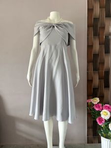 grey midi gown