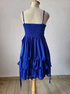 Royal Blue Ruffle Dress