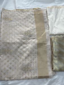 Banarasi White Suit Set