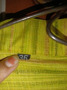 (Men&#39;s) Lemon Colour Coller Kurta With White Pajam