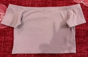 H&M Off-Shoulder Crop Top