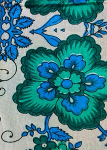 Pure Cotton Blue Floral Design Single Bed bedsheet