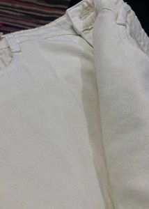 Off White Straight Leg Jeans