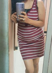 Sale !!!Striped Bodycon Dress