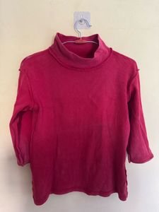 Red Top turtleneck 30-34inch bust stretchable