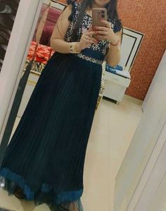 Partywear Gown With Stylish Dupatta For Women