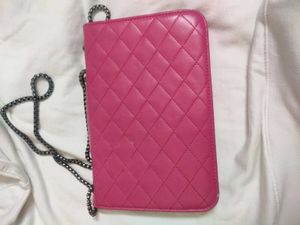 Hot pink sling bag