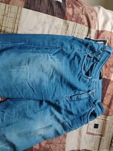 Vintage Wash Denim Jeans