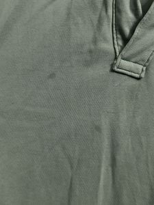 Sage Green Solid Polo T-Shirt ( First Copy )
