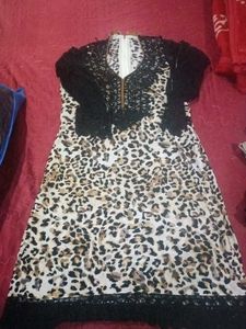 Leopard Print Kurti