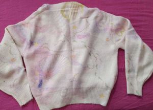 Patterned Cardigan Sweater