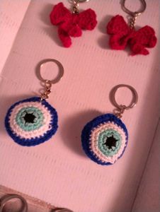 Handmade Crochet Keychains - Unique Designs