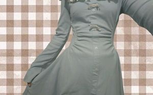 Bell Sleeve Ruffle Dress