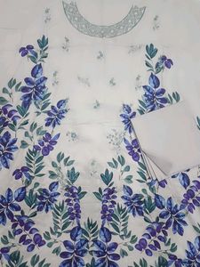 Floral Embroidered Unstitched Suit