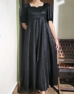 Elegant Tailored Black Gown