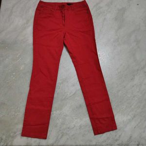 Red And Magenta Jeans Combo