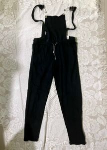 Black Cotton Jumpsuit kids