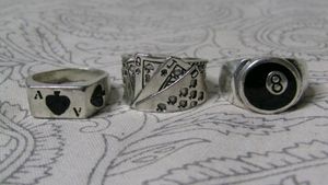 gen z aesthetic silver rings