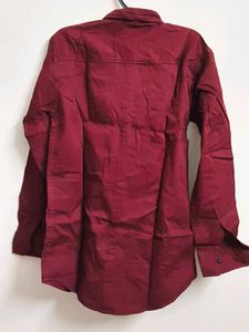 Burgundy Skinn Casual Shirt