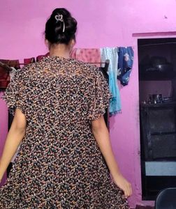 Floral Print Mini Dress