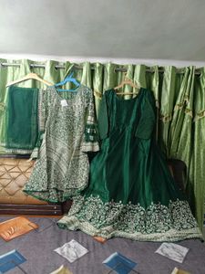 Elegant Green Ethnic Gown