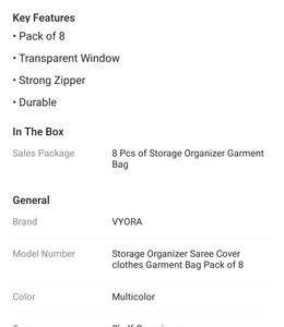 Shelf Organizers/Storage Pouches