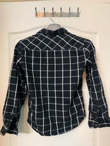 Check shirt, black and white