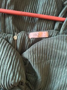 Green Off-Shoulder Dress