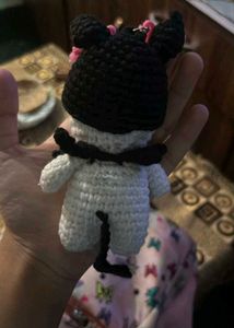 Crochet Kuromi &amp; My Melody Keychain
