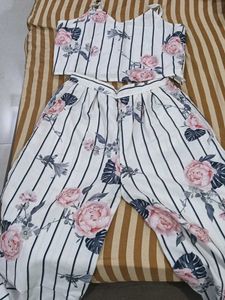 Girls Floral Print Cord Set