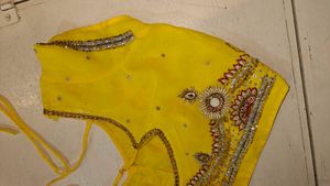 Yellow Embellished Blouse