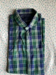 Checkered LP Jeans Full Sleeve Shirt