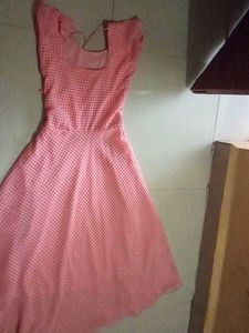 Pink Patterned Dress
