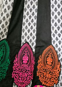 Black &amp; Pink Anarkali Kurta