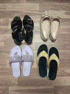 Combo Set Of 4 Sandals