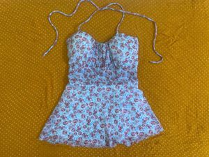 Floral Halter Top Size Xs