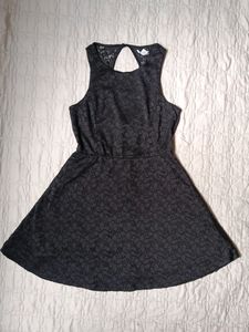 Cotton On. Black flower Lacy Dress