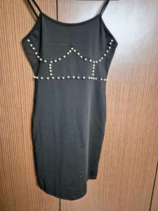 Urbanic Little Black Dress With Pearls | 30 To 34